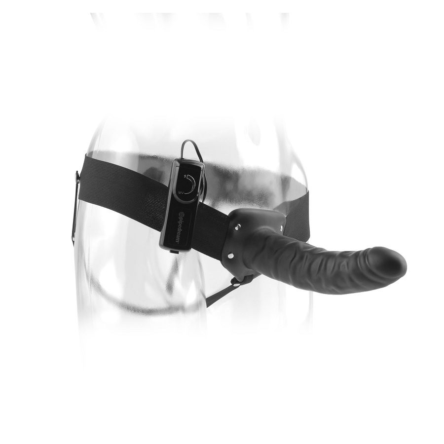 FETISH FANTASY SERIES - 19 CM STRAP-ON CAVO VIBRANTE NERO - immagine 5