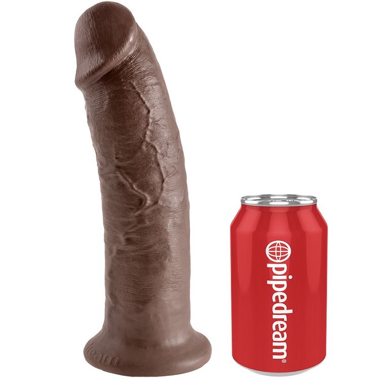 KING COCK - 10 DILDO MARRONE 25.4 CM - immagine 4