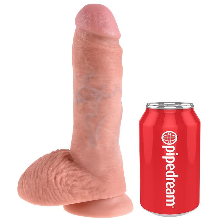 KING COCK - 8 DILDO FLESH CON SFERE 20.3 CM - immagine 5