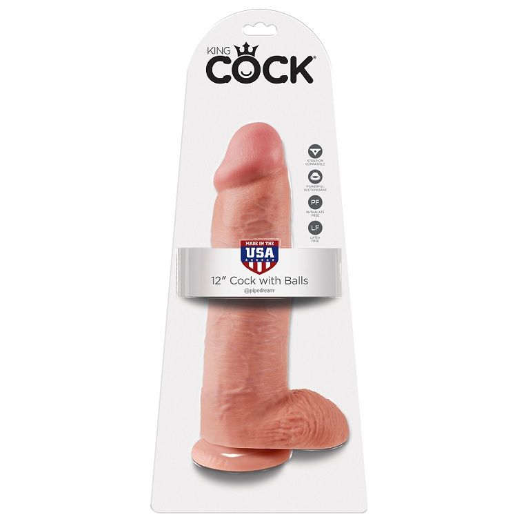 KING COCK - DILDO FLESH CON SFERE 30.48 CM - immagine 2