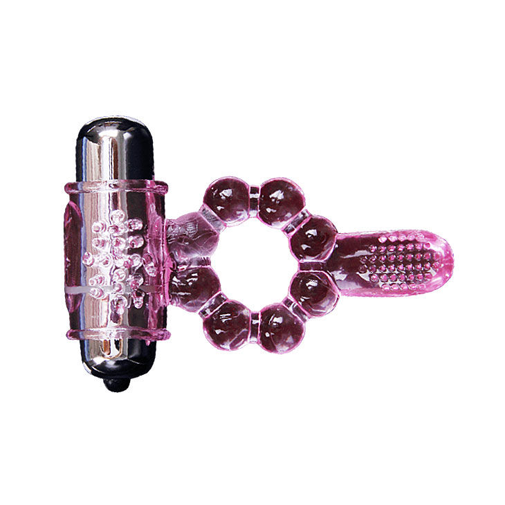 BAILE - ANELLO IN SILICONE 10 RITMI DI LINGUA CON VIBRAZIONE ROSA - immagine 8