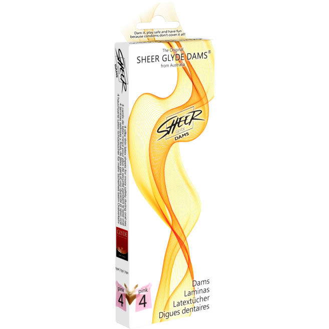 SHEER GLYDE - DAMS LAMINAS LATTICE SESSO ORALE FRAGOLA - immagine 2