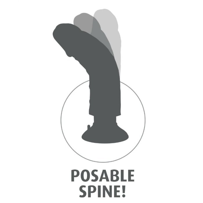 KING COCK - DILDO VIBRATORE 20.32 CM NATURALE - immagine 6