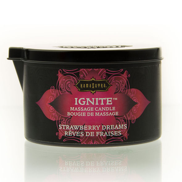 KAMASUTRA - CANDELA DA MASSAGGIO STRAWBERRY DREAMS 170 GR - immagine 2