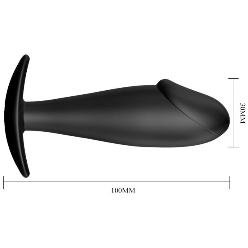 PRETTY LOVE - PLUG ANALE IN SILICONE PER PENE NERO - immagine 6