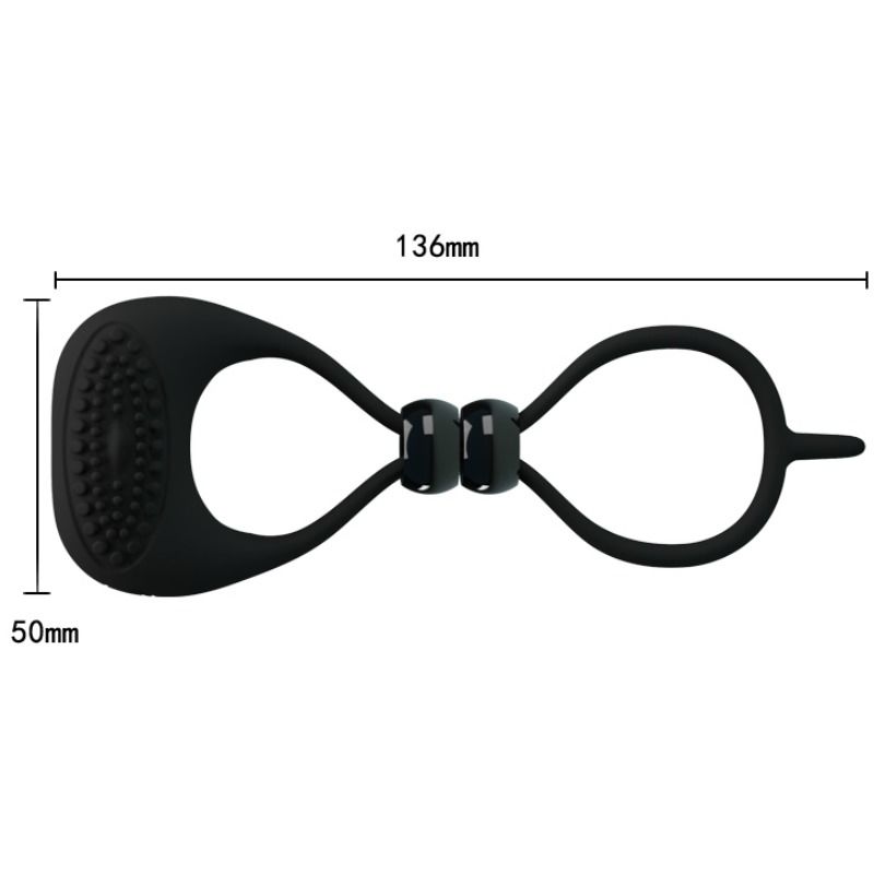 PRETTY LOVE - ANELLO DOPPIO PER PENE E TESTICOLI - immagine 6