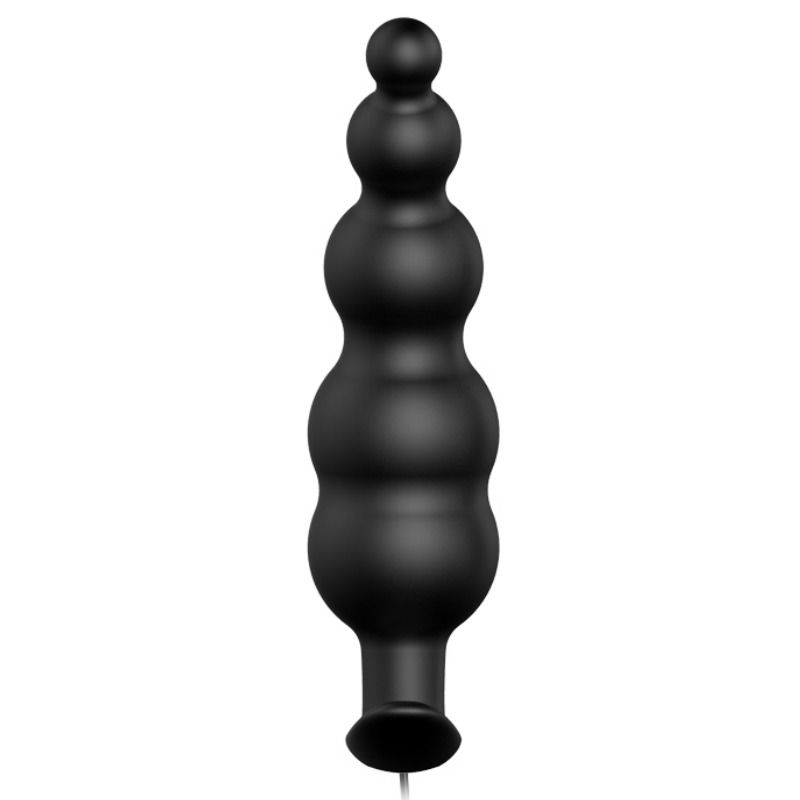 PRETTY LOVE - PLUG ANALE IN SILICONE EXTRA STIMOLAZIONE E 12 MODALIT DI VIBRAZIONE NERO - immagine 2