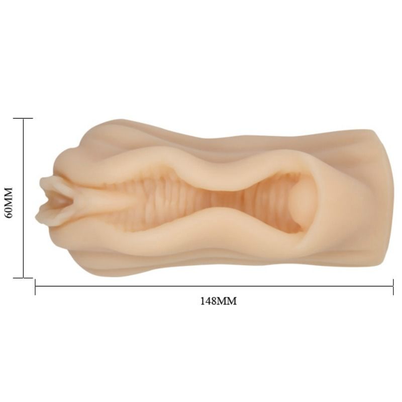 BAILE - MINI MASTURBATORE MASCHILE DESIGN LABBRA VAGINA - immagine 4