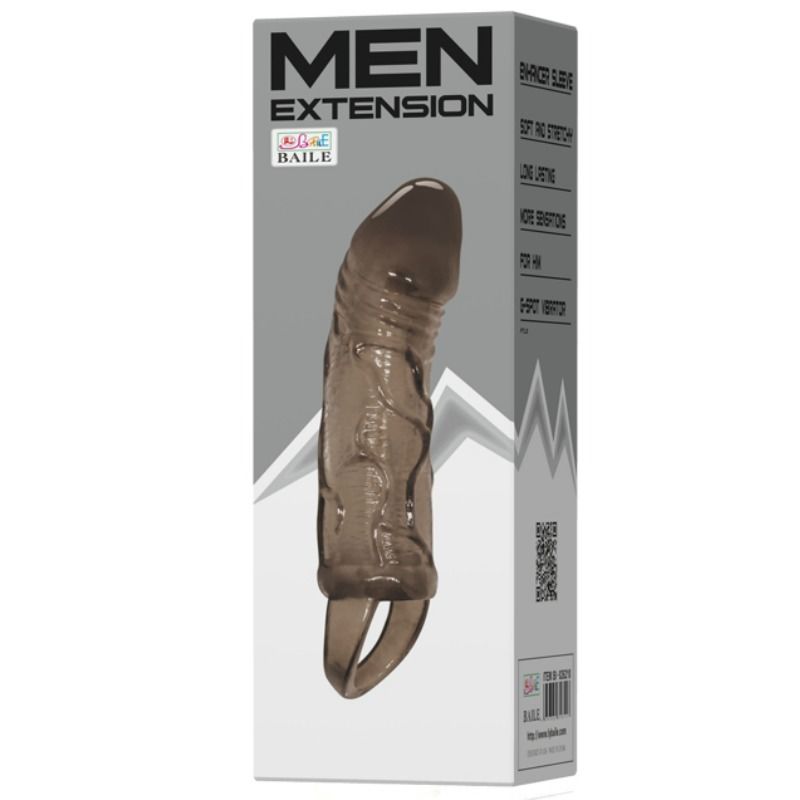 BAILE - COPERTURA ESTENSORE PENE CON CINTURINO PER TESTICOLI NERO 13.5 CM - immagine 5
