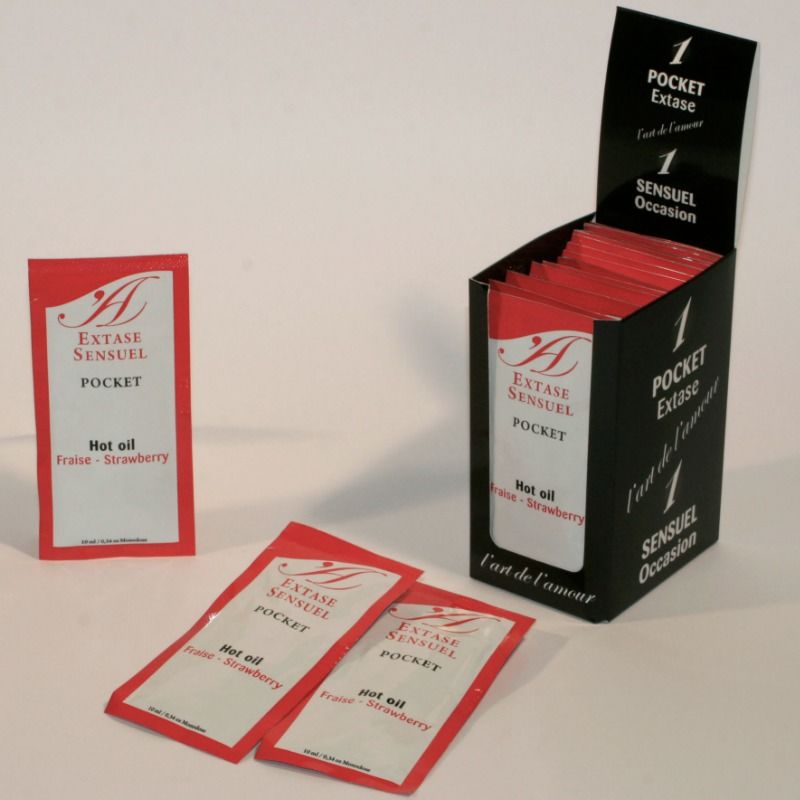 EXTASE SENSUAL - OLIO STIMOLANTE ALLA FRAGOLA 10 ML - immagine 2