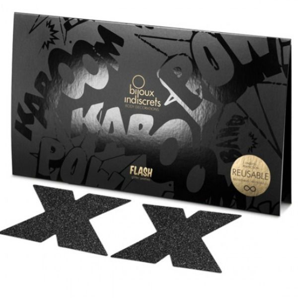 BIJOUX - INDISCRETS FLASH CROSS CAPPUCCI NERI - immagine 2