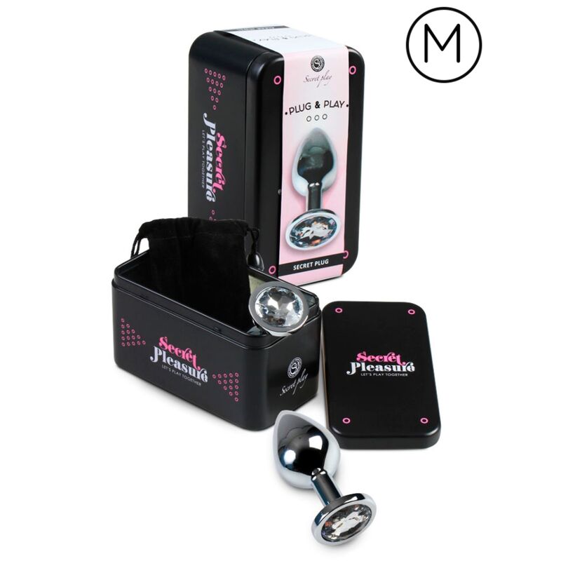 SECRETPLAY - PLUG ANALE TRASPARENTE ALLUMINIO 7CM - immagine 2