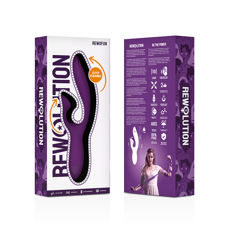REWOLUTION - REWOFUN VIBRADOR FLEXIBLE CON RABBIT - immagine 7