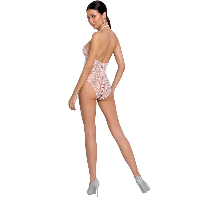 PASSION - WOMAN BS087 BODYSTOCKING BLANCO TALLA ÚNICA - immagine 2