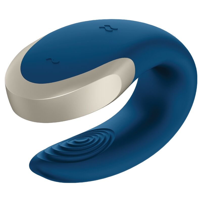 SATISFYER - APP DOUBLE LOVE VIBRADOR PAREJAS LUXURY AZUL - immagine 3