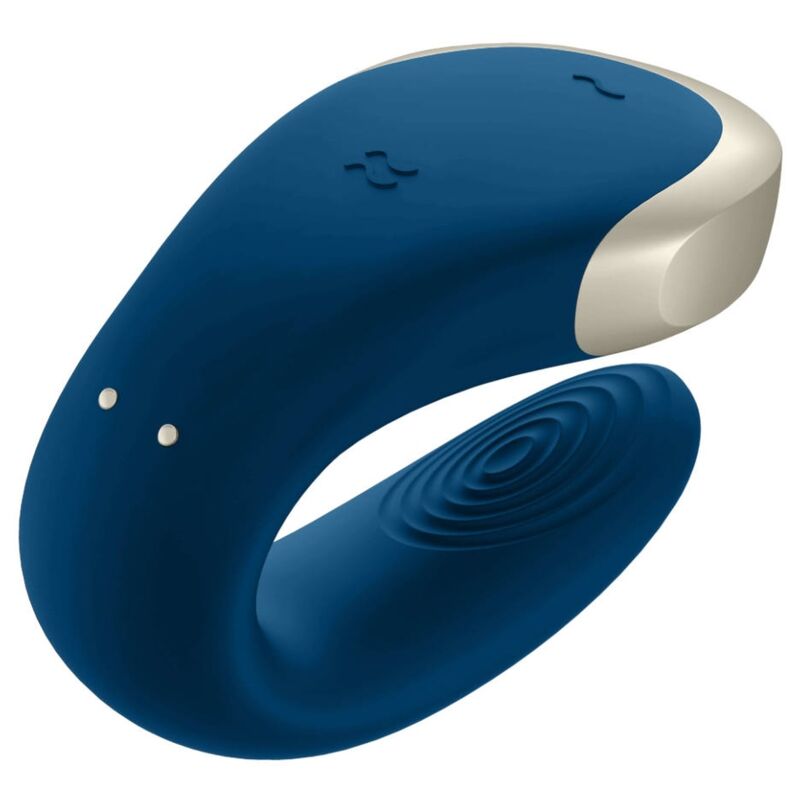 SATISFYER - APP DOUBLE LOVE VIBRADOR PAREJAS LUXURY AZUL - immagine 4