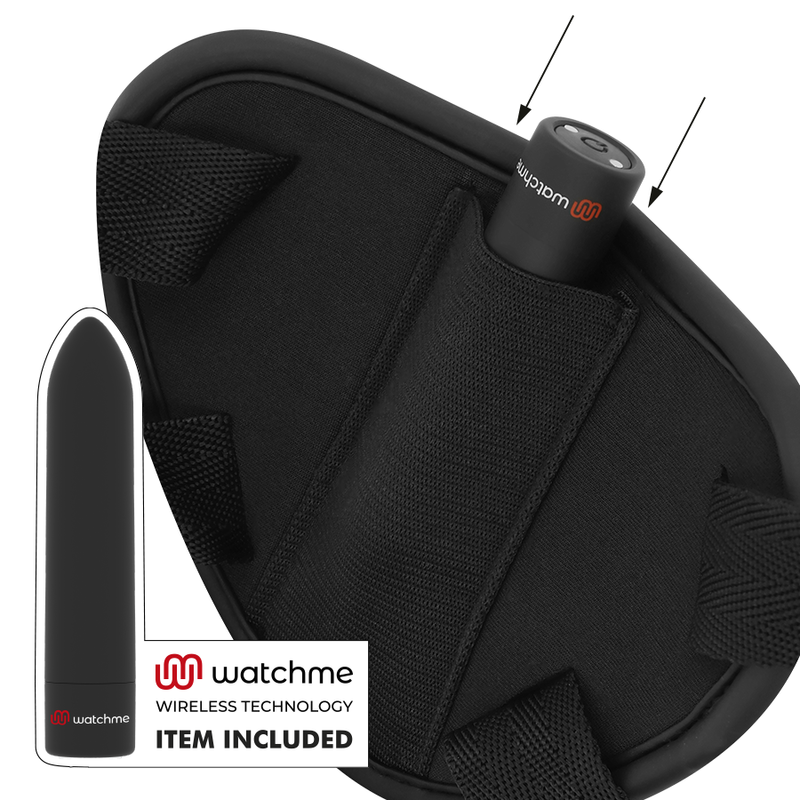 FETISH SUBMISSIVE CYBER STRAP - ARNÉS CON DILDO Y BALA CONTROL REMOTO TECNOLOGÍA WATCHME L - immagine 14