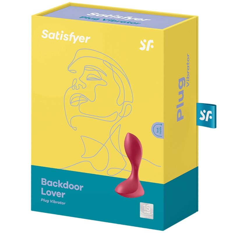 SATISFYER - BACKDOOR LOVER PLUG ANAL VIBRADOR ROJO - immagine 2
