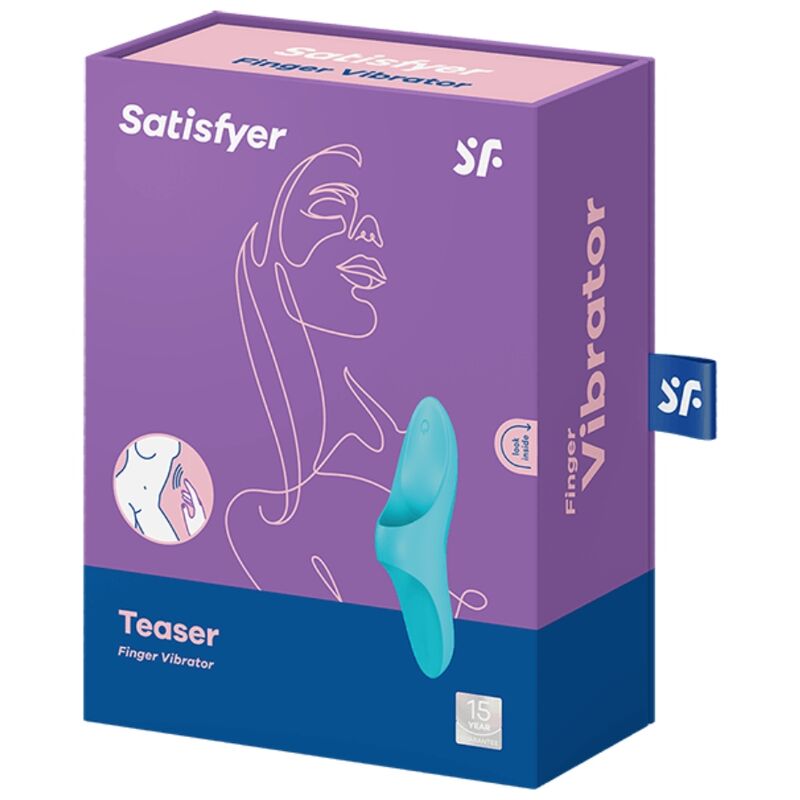 SATISFYER - TEASER DEDAL VIBRADOR AZUL LIGHT - immagine 5