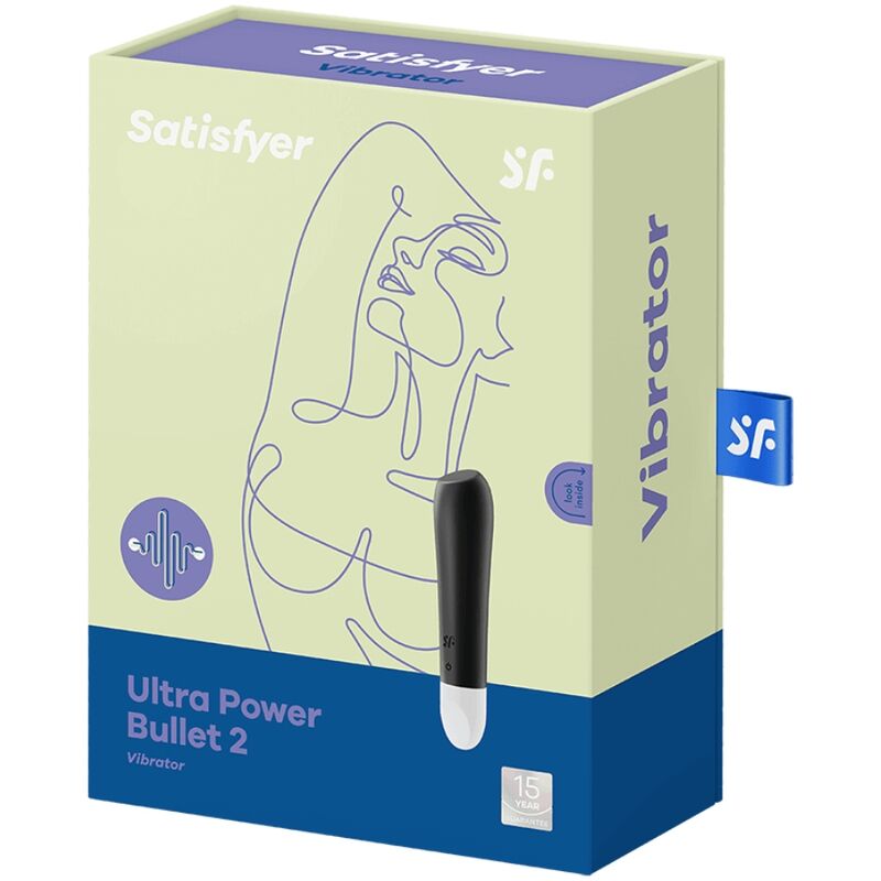 SATISFYER - ULTRA POWER BULLET 2 BALA VIBRADORA NEGRA - immagine 4