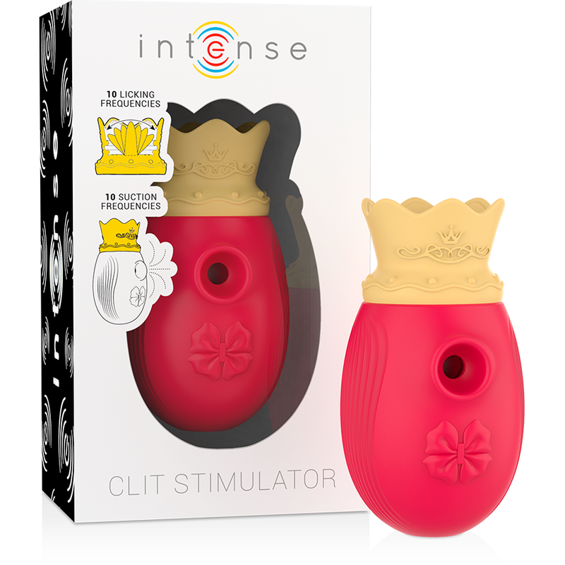 INTENSE - ESTIMULADOR CLÍTORIS 10 MODOS DE SUCCIÓN Y LICKING - ROJO - immagine 2