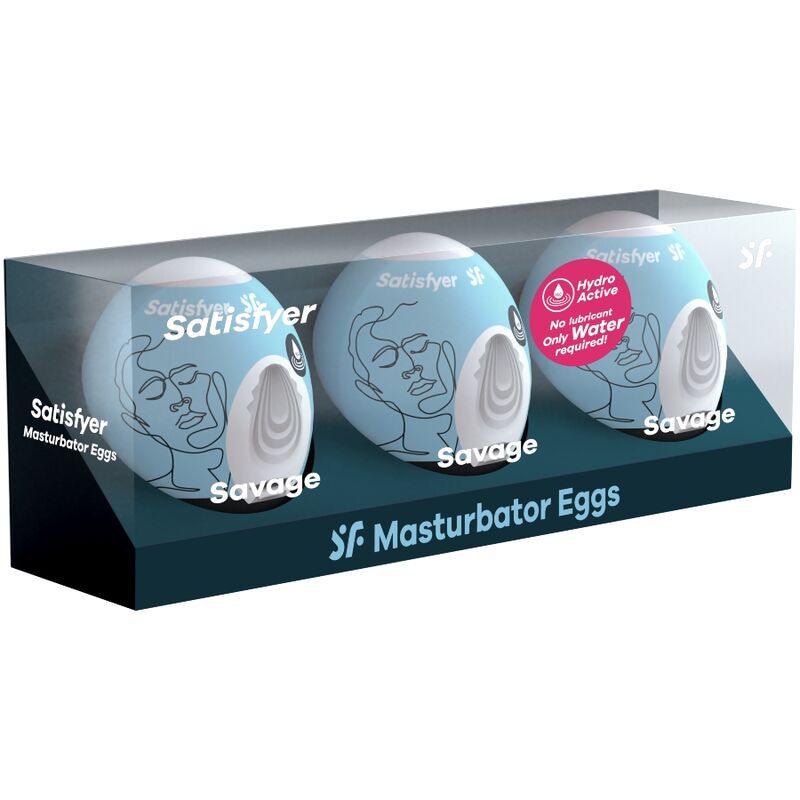 SATISFYER - 3 HUEVOS MASTURBADORES SAVAGE - immagine 2