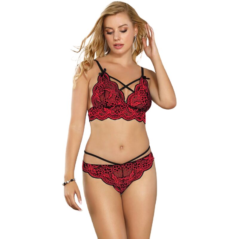 subblime set dos piezas top y panties s/m