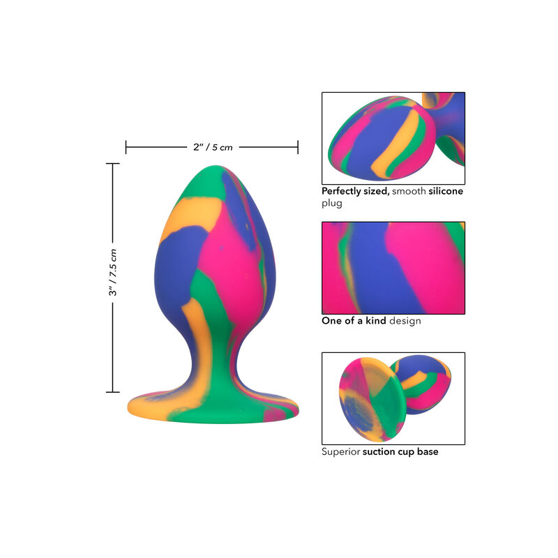 CALEXOTICS - CHEEKY MEDIUM TIE-DYE PLUG ANAL - immagine 4