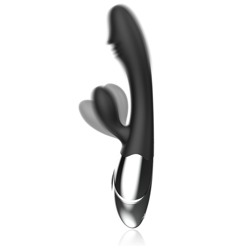 BLACK&SILVER - KALEB VIBRADOR RABBIT SILICON MILTI FUNCION - immagine 2