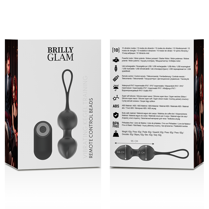 BRILLY GLAM - VIBRATING KEGEL BEADS CONTROL REMOTO - immagine 9