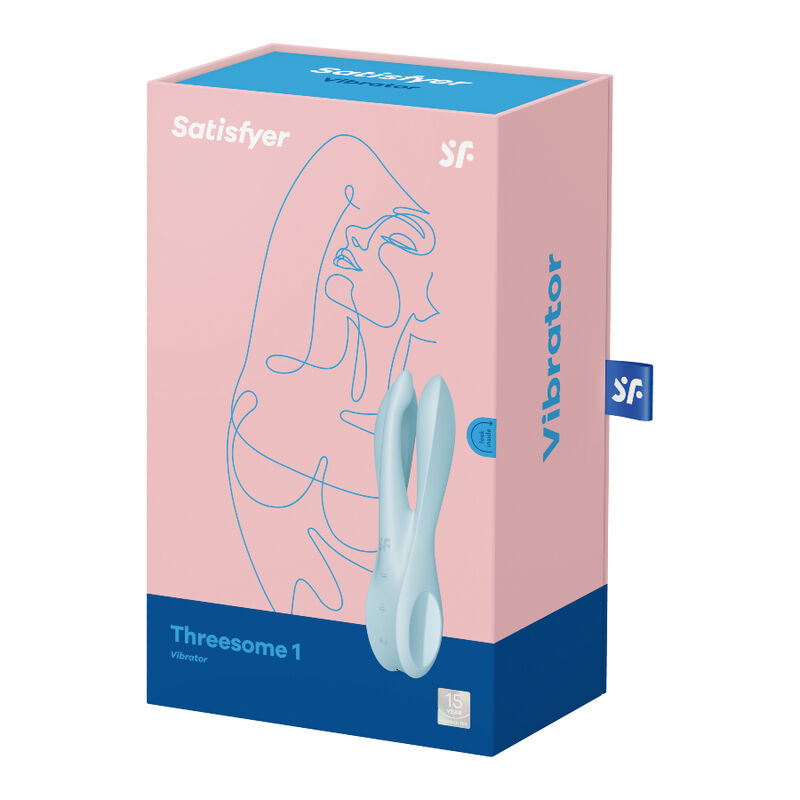 SATISFYER - THREESOME 1 VIBRADOR AZUL - immagine 5