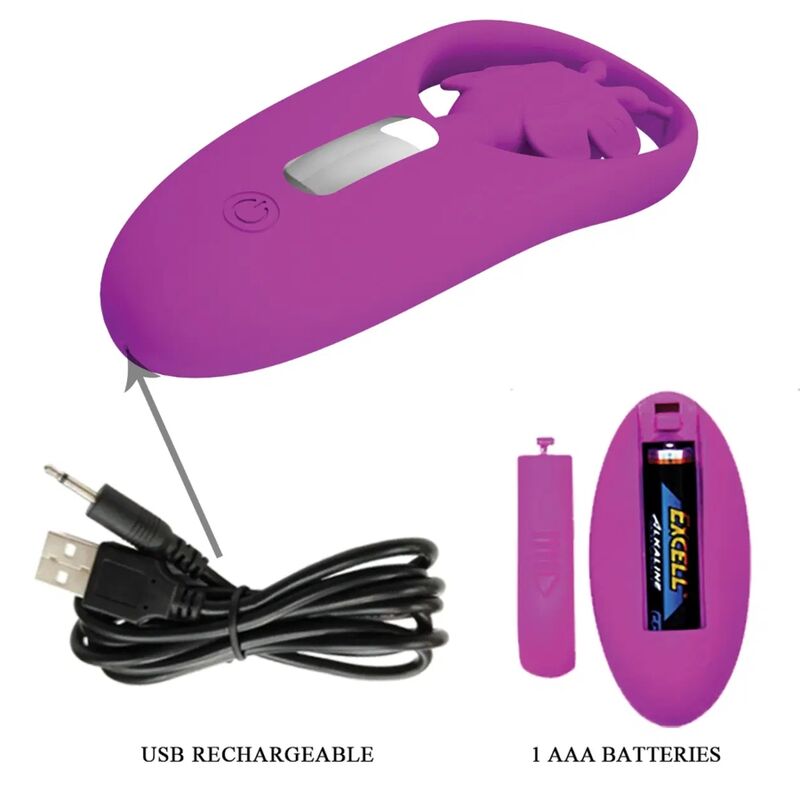 PRETTY LOVE - DANCING BUTTERFLY ESTIMULADOR PARA BRAGUITA CON CONTROL REMOTO LILA - immagine 4