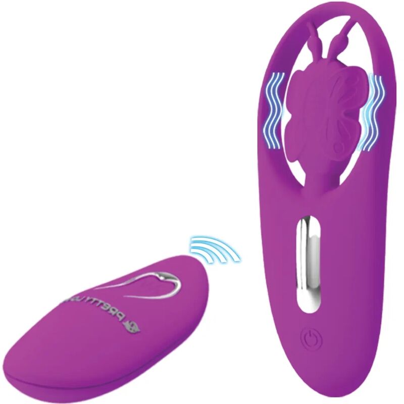 PRETTY LOVE - DANCING BUTTERFLY ESTIMULADOR PARA BRAGUITA CON CONTROL REMOTO LILA - immagine 3
