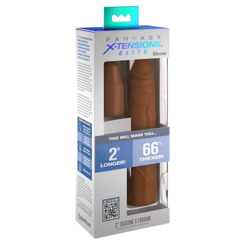 FANTASY X- TENSIONS - PIPEDREAMS SLEEVE 20,32 CM + 5,00 CM INCH PLUG CARAMEL - immagine 3