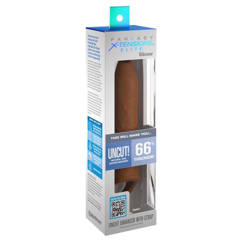 PIPEDREAMS - SLEEVE UNCUT 17,78 CM W STRAP CARAMEL - immagine 2