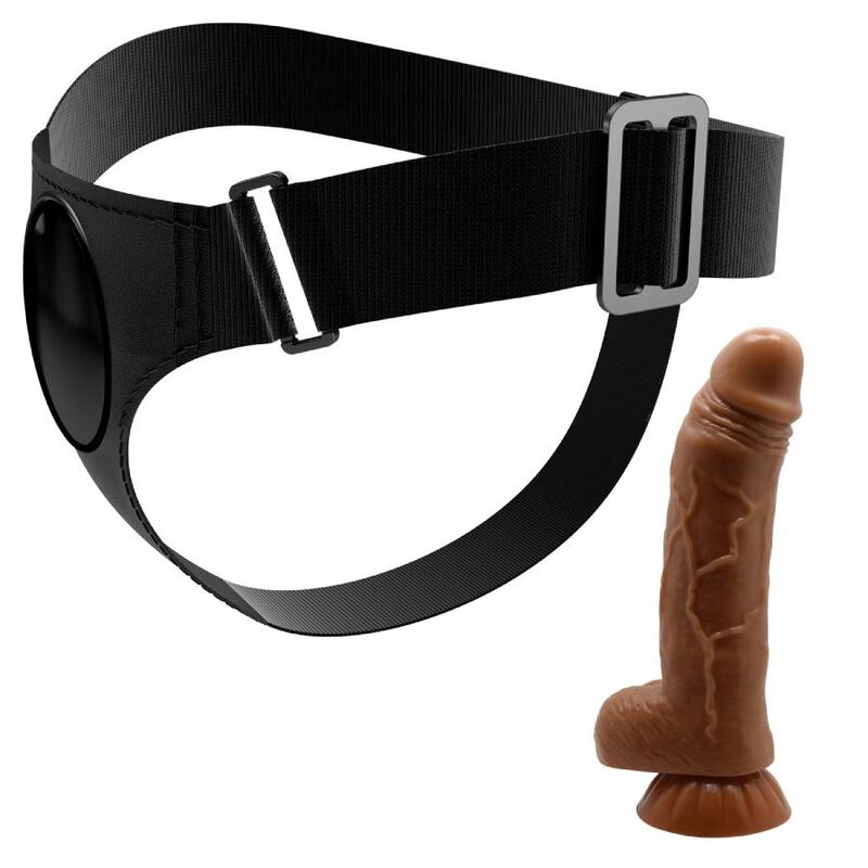 PRETTY LOVE - HARNESS BRIEFS ARNÉS UNIVERSAL CON DILDO MICHEAL 20 CM NEGRO - immagine 8
