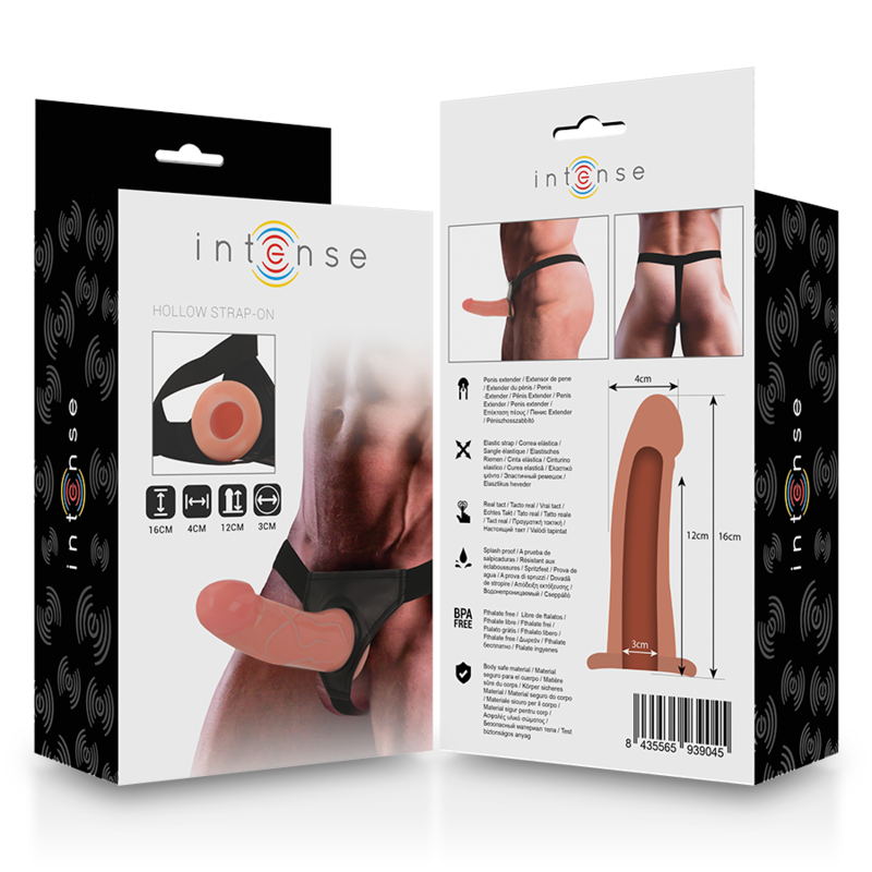 INTENSE - ARNÉS HUECO CON DILDO 16 X 3 CM - immagine 2