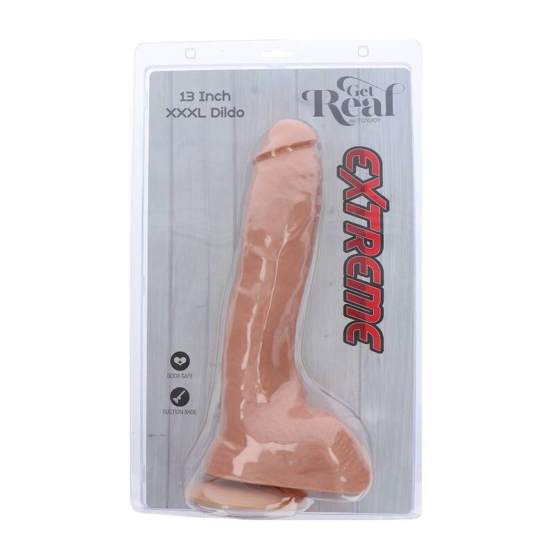 GET REAL - EXTREME XXXL DILDO 34 CM NATURAL - immagine 3