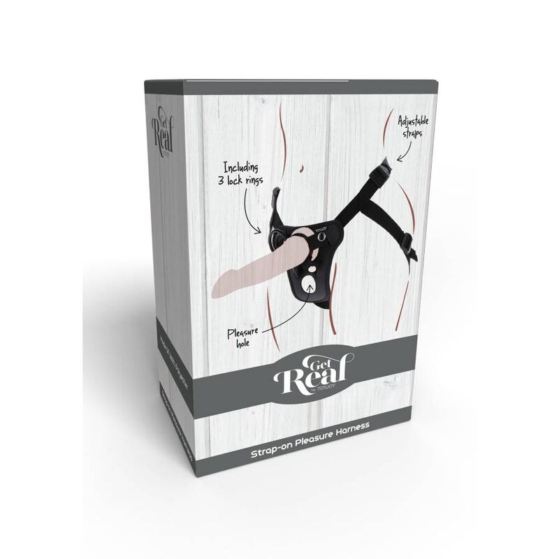 GET REAL - STRAP-ON PLEASURE HARNÉS NEGRO - immagine 7