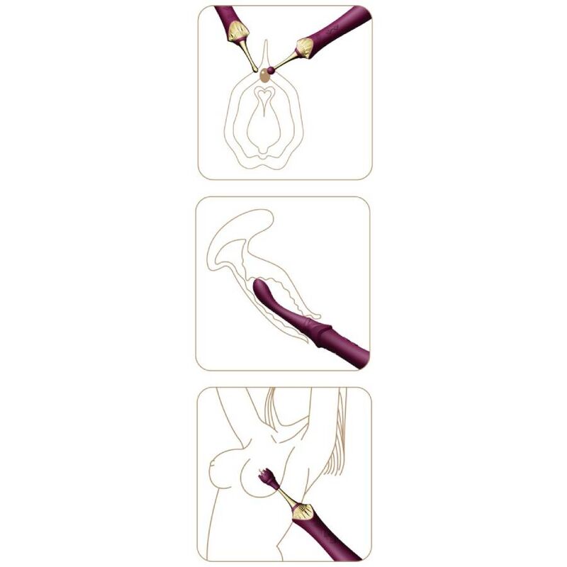 ZALO - BESS 2 MASAJEADOR PERSONAL MORADO - immagine 4