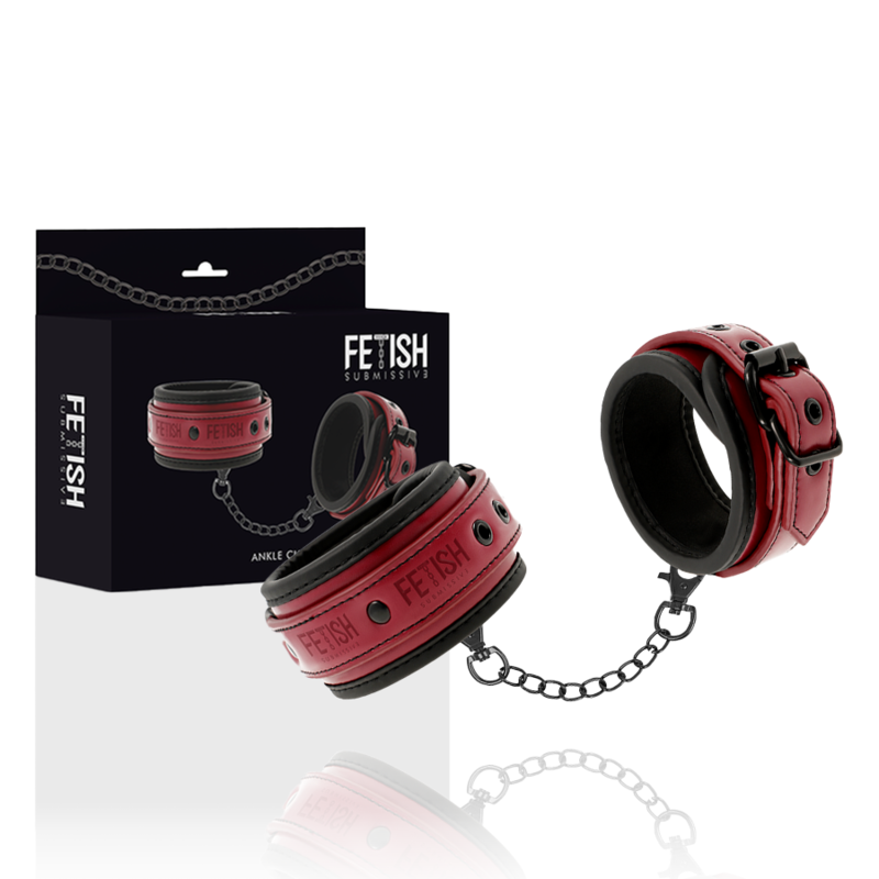 FETISH SUBMISSIVE DARK ROOM - ESPOSAS TOBILLOS CUERO VEGANO CON FORRO DE NEOPRENO - immagine 4