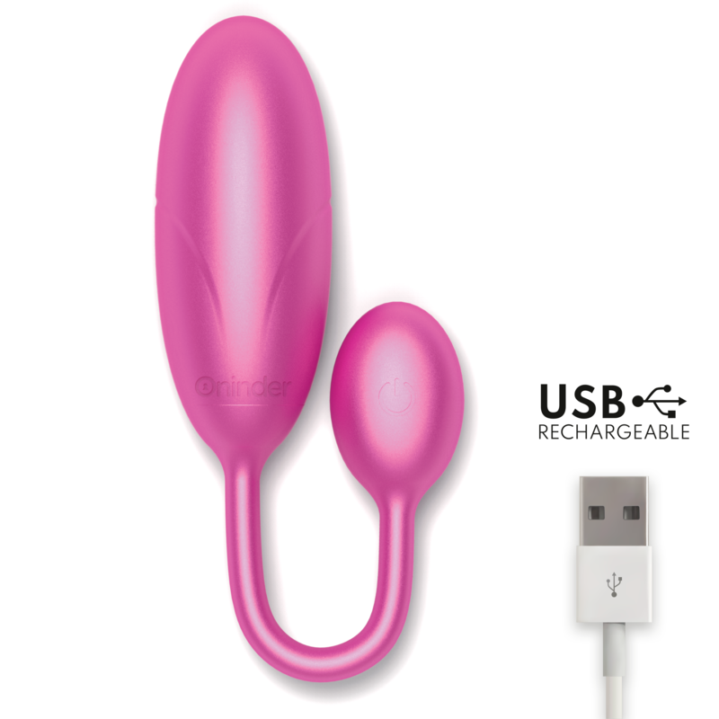 ONINDER™ - UOVO VIBRANTE DENVER ROSA 7 X 2,7 CM APP GRATUITA - immagine 4