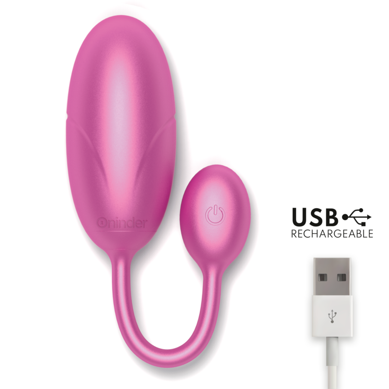 ONINDER - TOKYO HUEVO VIBRADOR ROSA 7.5 X 3.2 CM - APP GRATUITA - immagine 6