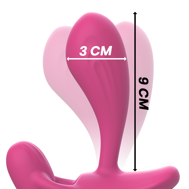 INTENSE - SHELLY DUO ANAL-PERINEO , VAGINAL-CLITORIS REMOTO ROSA - immagine 4