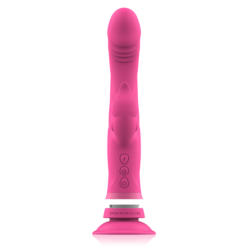 INTENSE - VIBRATORE JULIO RABBIT IN SILICONE ROSA - immagine 6