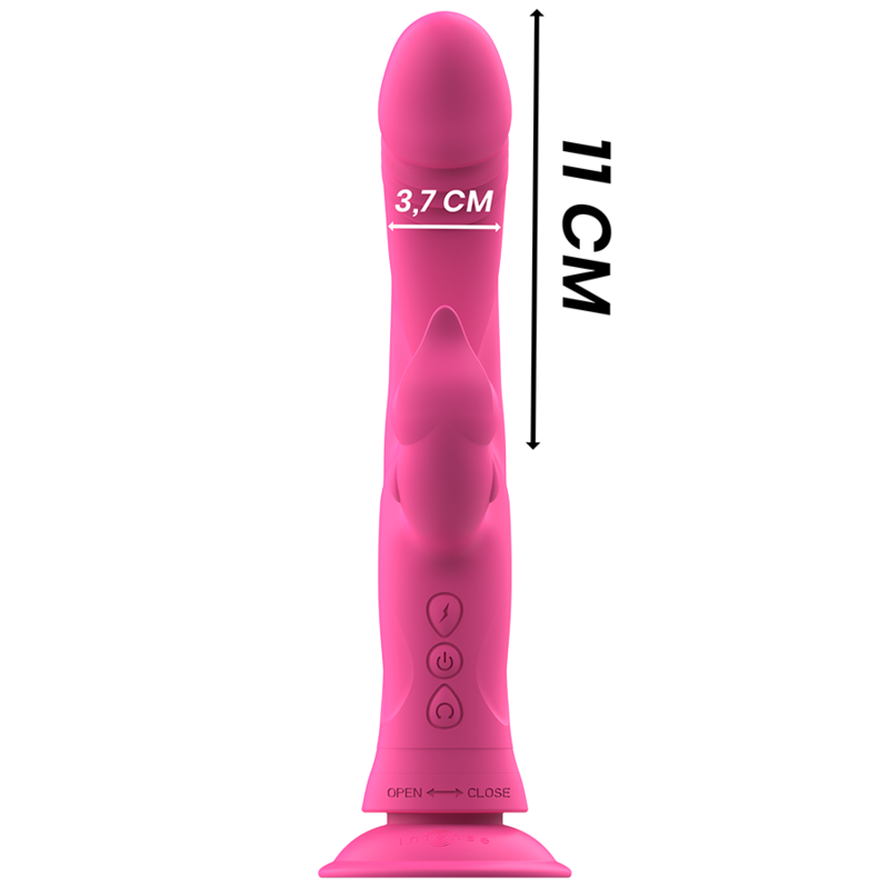 INTENSE - VIBRATORE JULIO RABBIT IN SILICONE ROSA - immagine 2