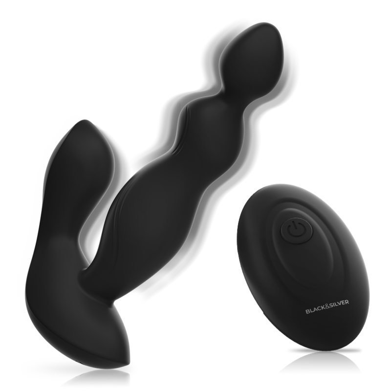 BLACK&SILVER - TELECOMANDO IN SILICONE PLUG ANALE CORA - immagine 4