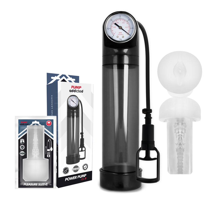 PUMP ADDICTED - BOMBA ERECCIÓN RX9 NEGRO CON MASTURBADOR - immagine 2