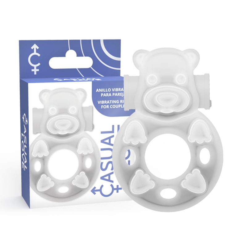 CASUAL LOVE - 26 ANELLO VIBRATORE CONIGLIETTO TRASPARENTE - immagine 4