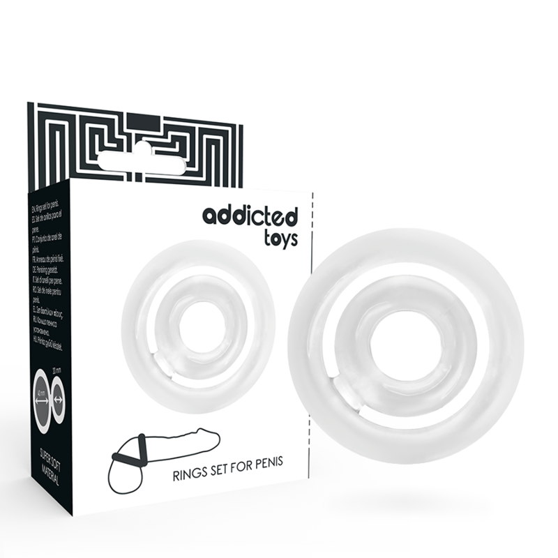 ADDICTED TOYS - POTENZ SET ANILLOS PENE CLEAR - immagine 5
